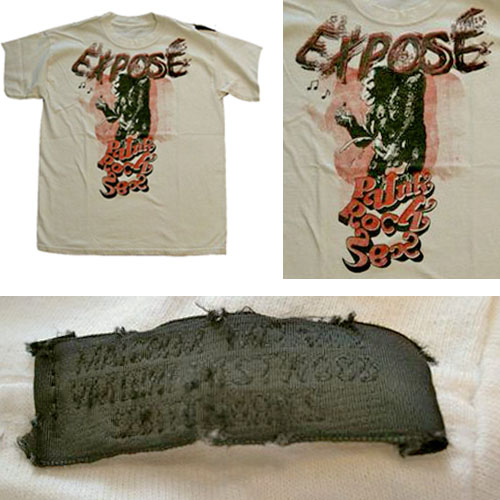 70's ヴィンテージ SEDITIONARIES EXPOSE T-Shirt セディショナリーズ 