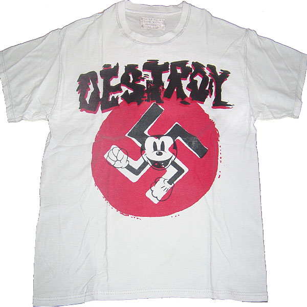 70s ヴィンテージ SEDITIONARIES Destroy Swastika Mickey T-Shirt