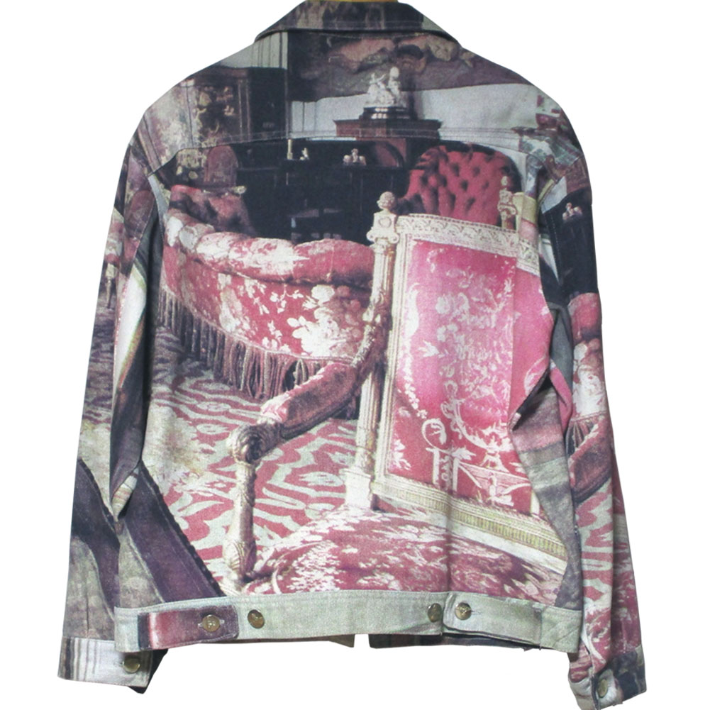 90's Vivienne Westwood SALON printed demin jacket ヴィヴィアン 