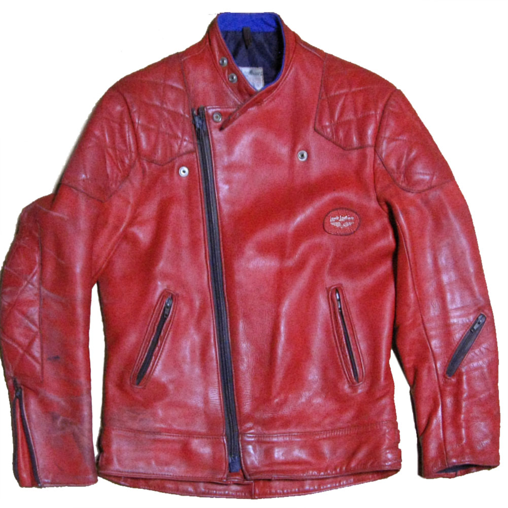 LEWIS LEATHERS SUPER MONZA 60〜70s VINTAGE LEATHER JACKET RED ...